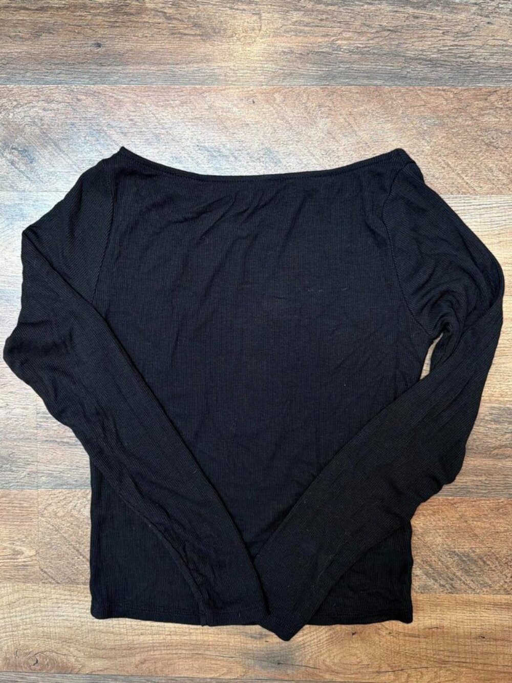 Black long sleeve, boat neck women’s  top #boatneck...